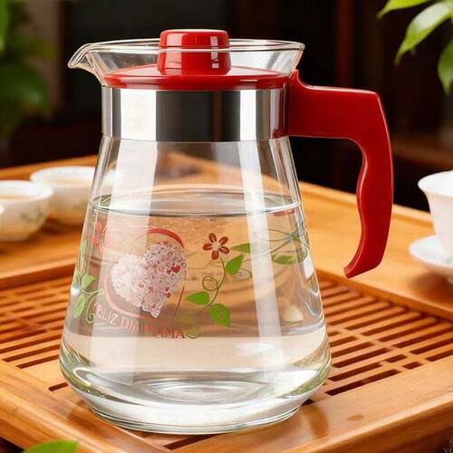 冷水壶耐高温加厚家用玻璃水壶泡茶壶凉白开水杯茶壶大容量冷水壶