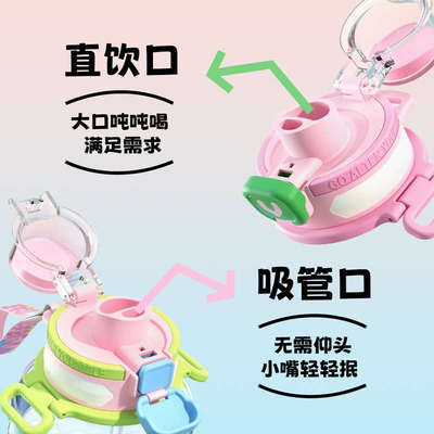 bablov水杯大容量女生吨吨杯耐高温大肚杯便携水壶高颜值吸管杯子
