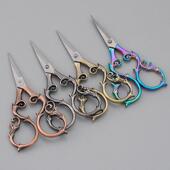 家用DIY手工线剪小剪刀 覆古镂空绣花剪 茶艺小剪刀 欧式 新款