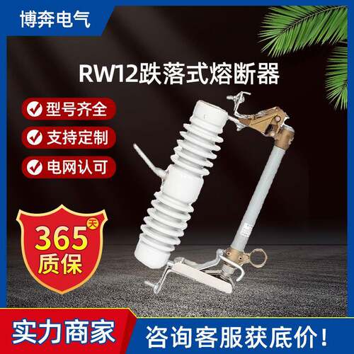 跌落式熔断器RW12-15/100A200A户外10KV灭弧熔丝陶瓷令克保险开关