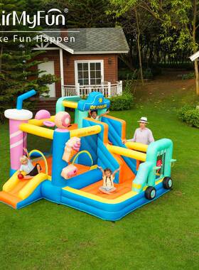 AMF儿童充气城堡家用室内小型滑梯乐园充气堡跳床蹦床充气跳床