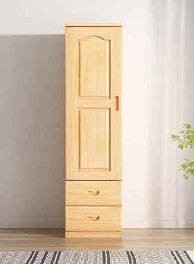批松木衣柜全原台木实木单双门储儿童家用卧室小户F967J89H型收纳