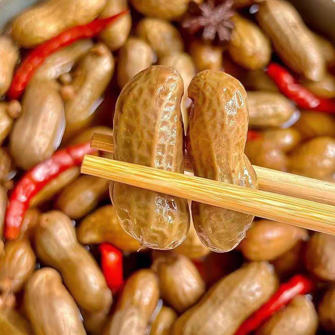 正宗五香卤煮花生500g水煮带壳卤水卤味花生米卤汁开袋即食零食下