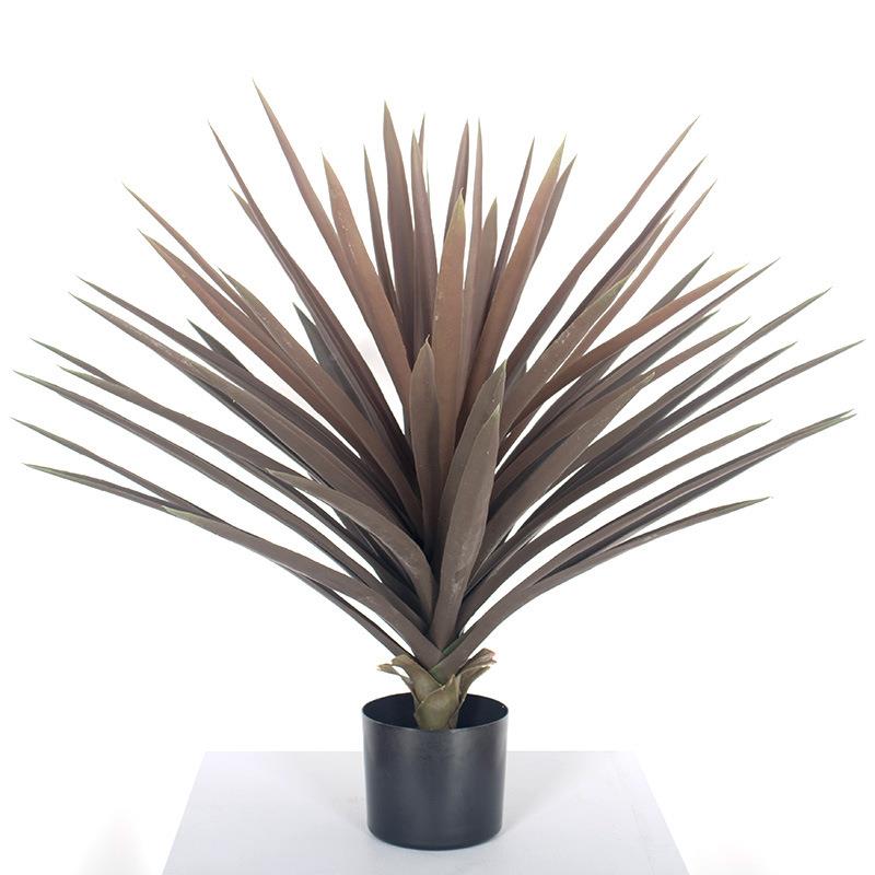 热带沙漠植物仿真剑铁兰绿植盘剑001栽 北欧仿真麻树植物大型盆栽