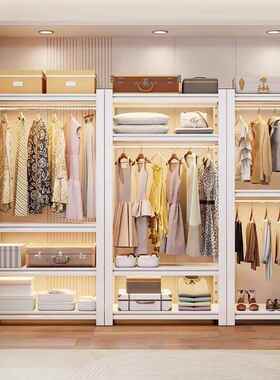 家用放式衣帽架UDO落地卧室组装衣柜开简易衣架物架收纳架货挂置