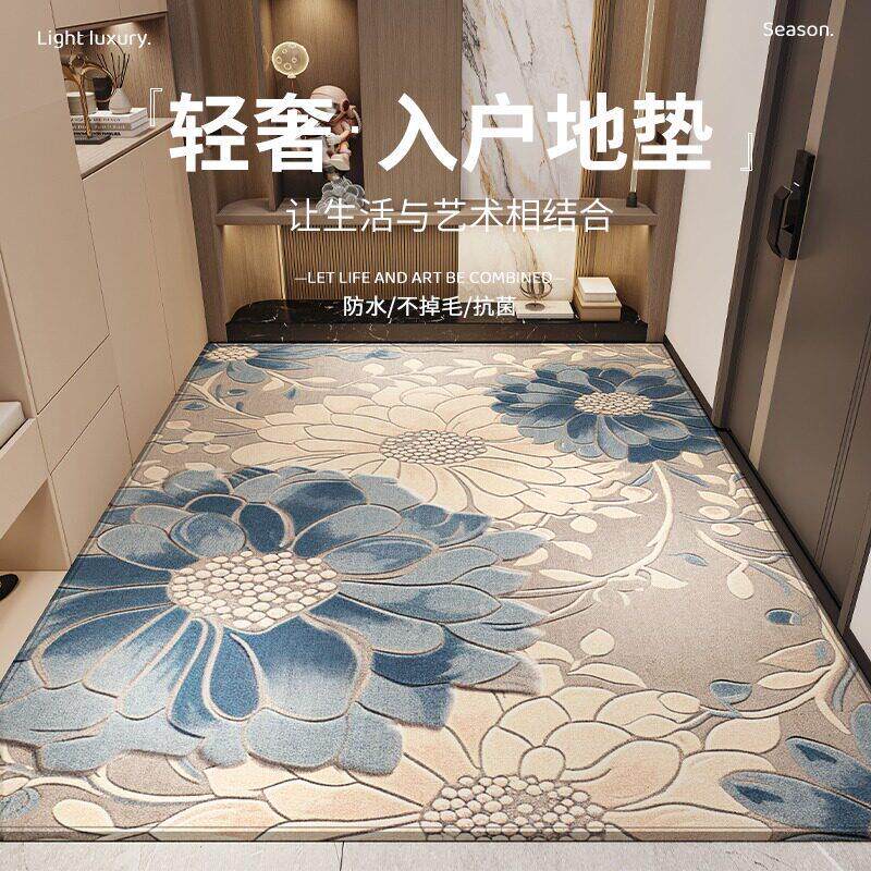 比利时入户门地垫玄关进门脚垫防滑耐脏轻奢可擦洗家用脚垫不卷边