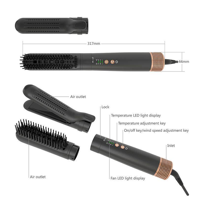 自动二合一双接头卷发两用直发器可换头直发梳负离子护发造型神器