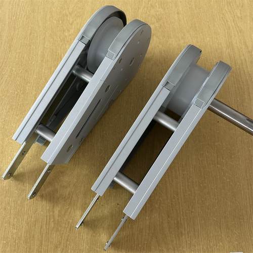 柔性链全封闭F83驱动头尾铝合金传动链齿形链塑料板输送机配件