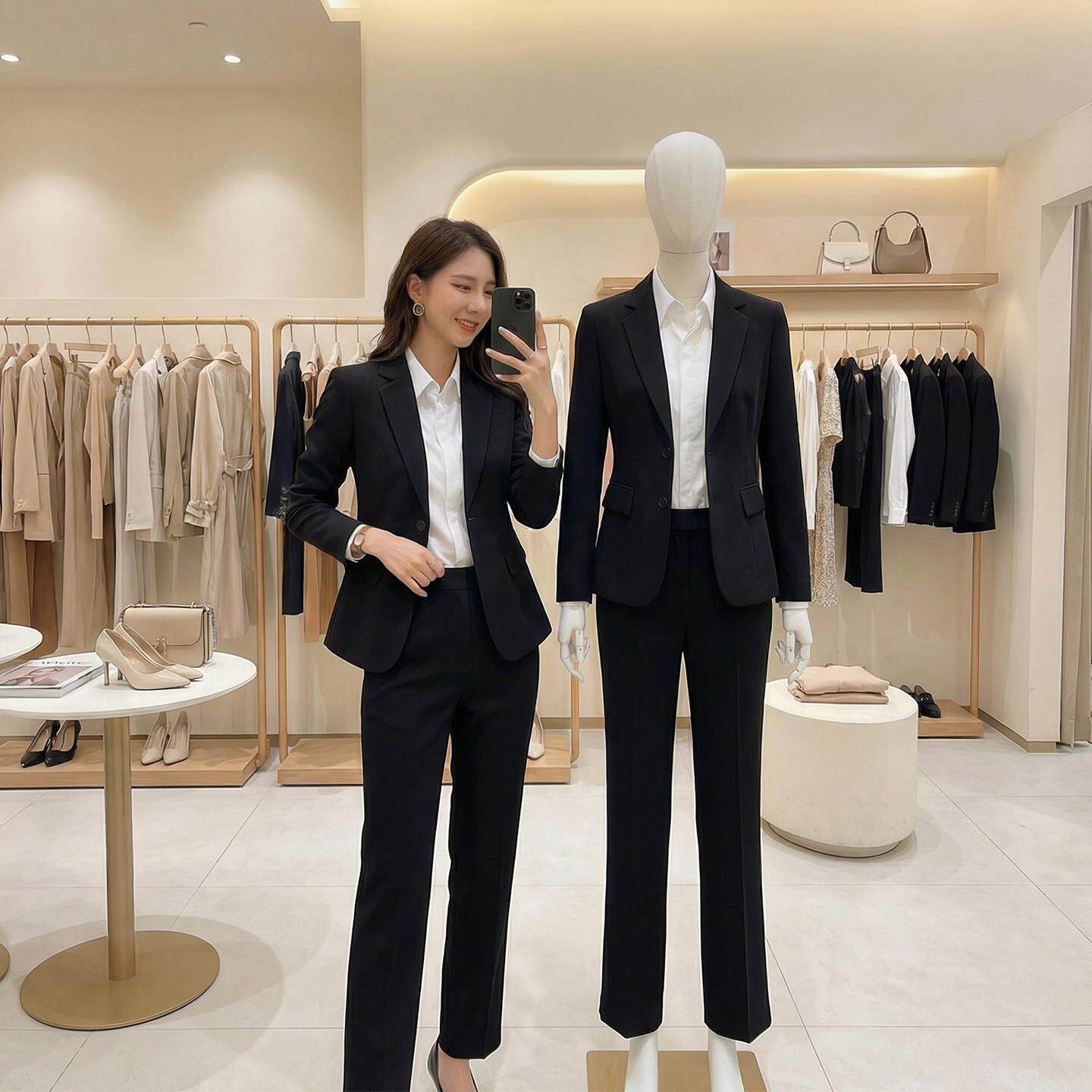 正装女套装大学生毕业答辩国考编面试银行女士工作西服外套职业装
