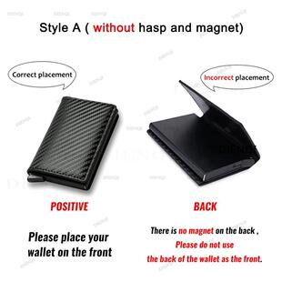 Wallet Fiber Rfid Men Purse Carbon Holders Aluminum Card