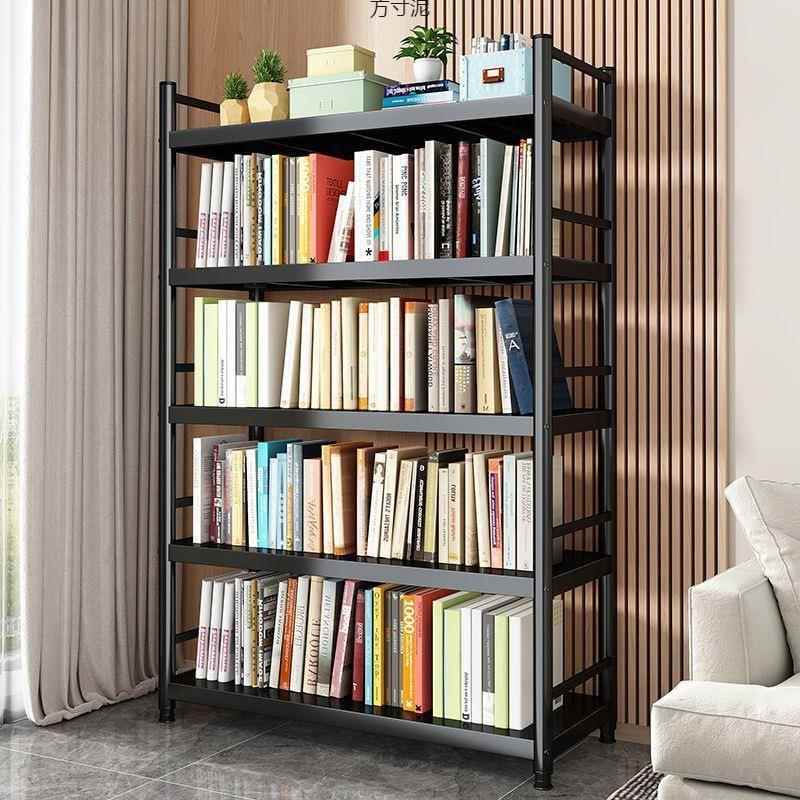 钢制围栏书架落地多层置物架货架收纳客厅书柜厨房宿舍卧室储物架