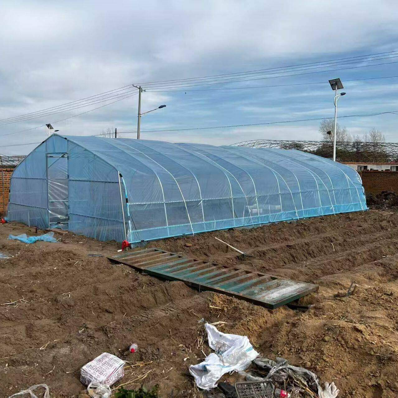 温室大棚骨架钢管养殖种植椭圆家用鸡棚全套花卉钢架牛棚养猪蔬菜