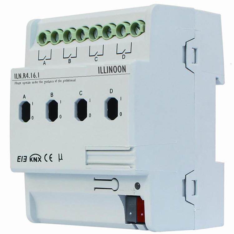 KNX 4路16A智能照明开关执行器 ILN.R4.16.1