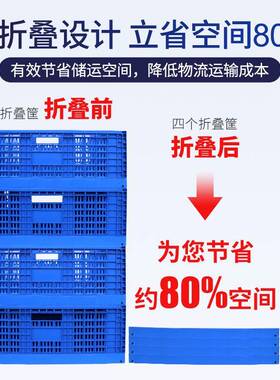收纳折叠筐塑料果展示筐塑料水筐框长方形菜筐转筐6周00*4BES00*2