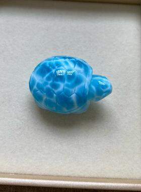 海纹石小龙龟吊坠拉利玛龙龟项坠锁骨链坠挂件规格35.1*25.2*18.7