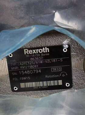 REXROTH力士乐液压马达R902198261 A2FE125/61W-VZL181-S柱塞马达