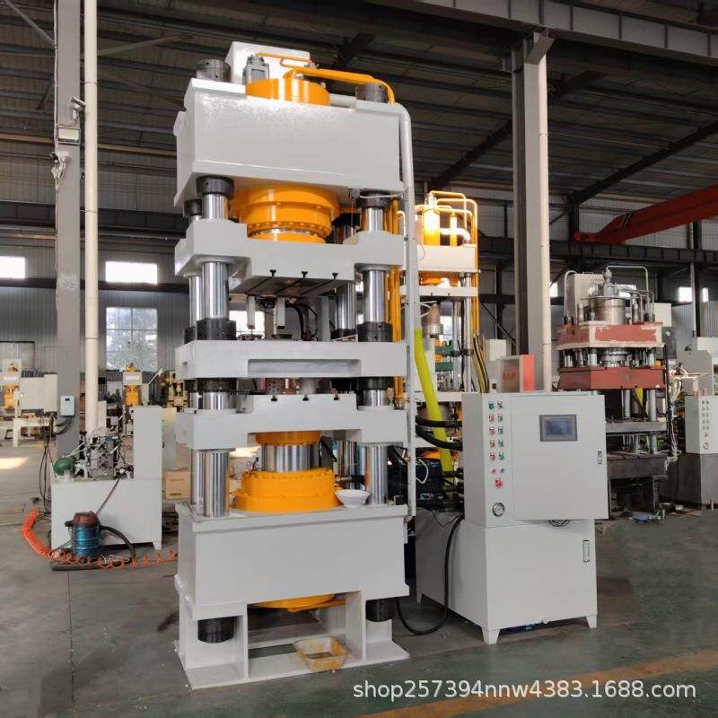 500吨四柱油压机方块氧化铝陶瓷全自动压块机粉末成型机630T