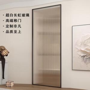 化妆室无轨幽灵门铝合金玻璃门完美系统厨房镜子幽灵门悬浮门木门