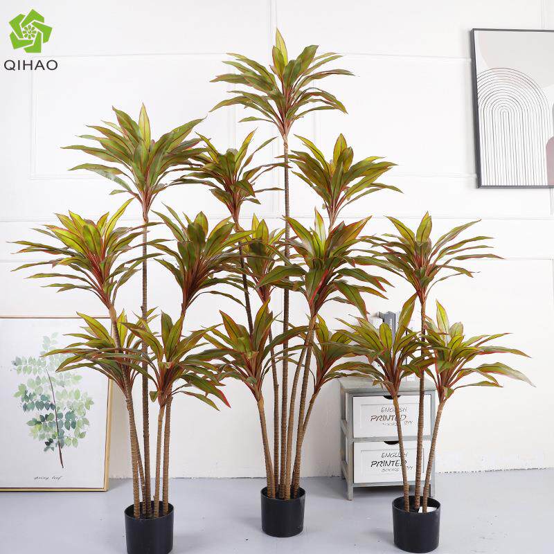 仿红QH-54106铁树朱蕉树假植物真北欧ins客厅装饰绿植真盆景仿新