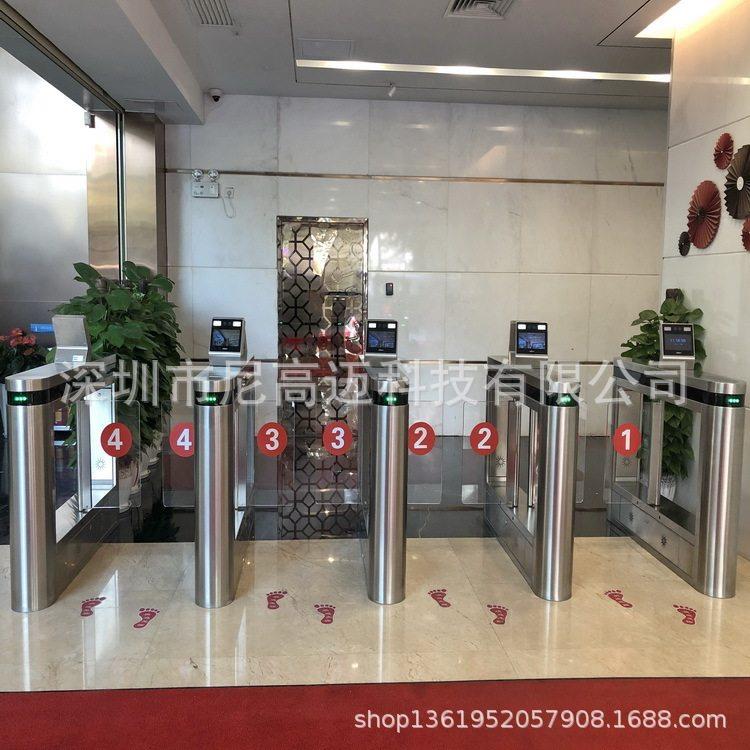指纹识别门禁自动摆闸 成都南宁不锈钢智能摆匝 通道双向人行门