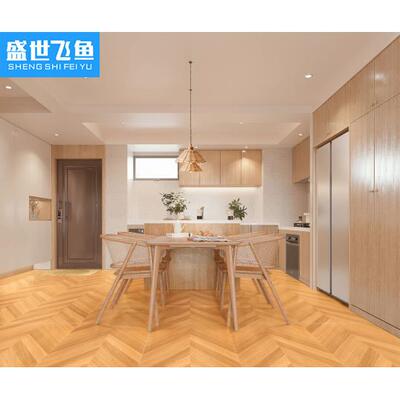 复古日式鱼骨纹砖600x120NXU0木餐厅商地板砖客厅卧实室仿木瓷超