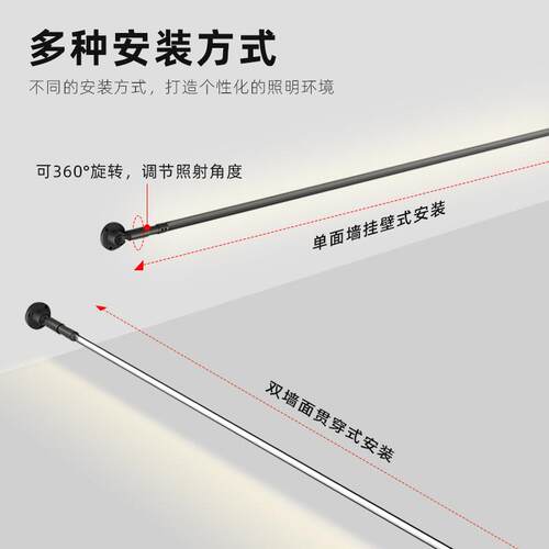 天际线灯钢带无主灯cob线性灯条网红卧室走廊钢带创意led线性灯
