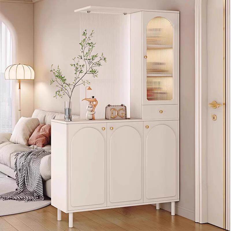 入户正对门玄关柜一体靠墙实木鞋柜家用门口屏风奶油风隔断储物柜,住宅家具,门厅/玄关柜/玄关架,淘宝优惠券,粉丝福利购,淘宝优惠卷
