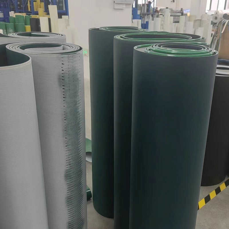 墨绿色PVC输送带 2 3 4 6mmPVC平带 PVC传送带厂家批发可定 制
