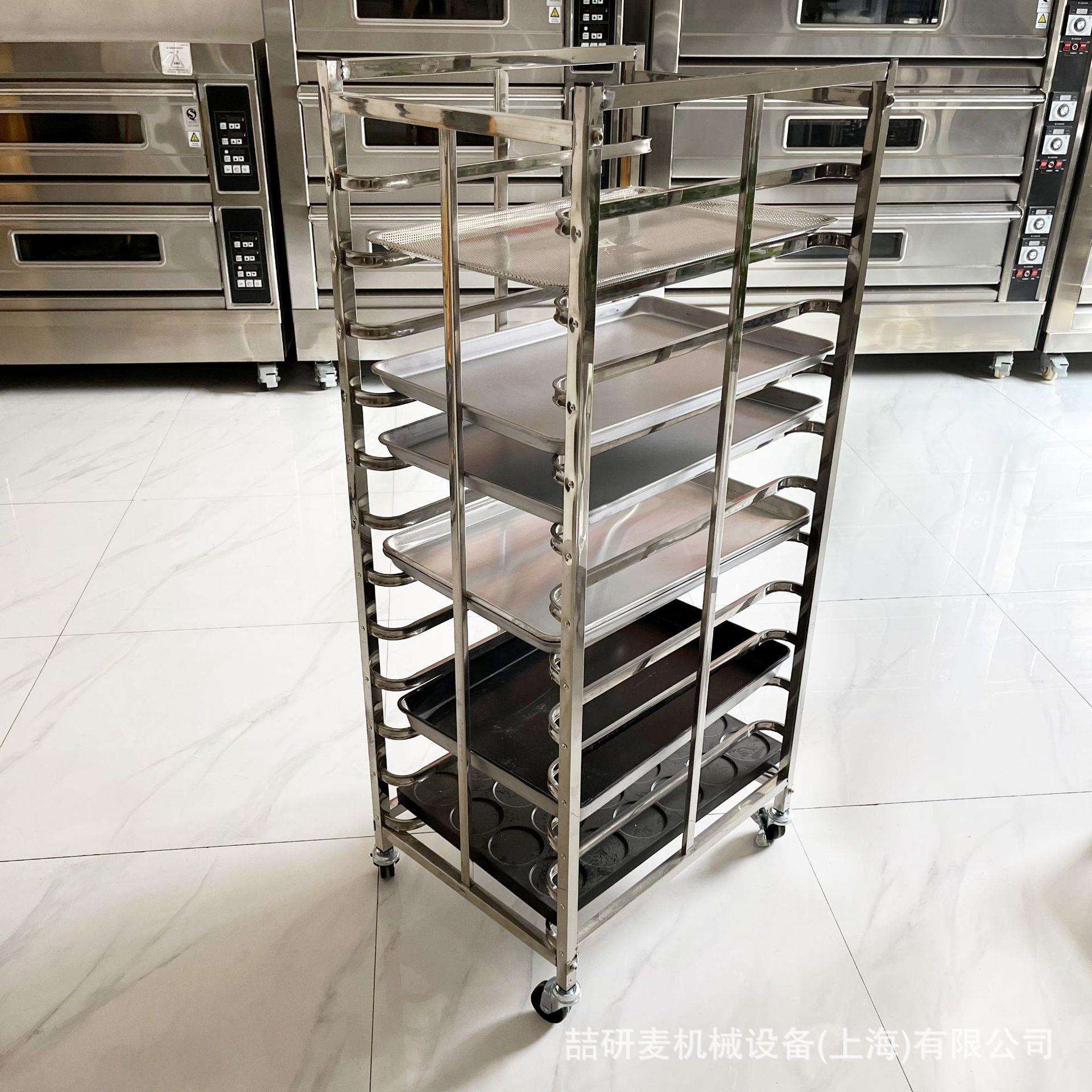 烤盘架铝合金密封式食品保温架子不锈钢方管片状物料周转移动车架