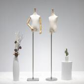 高档儿童模特人偶服装 店模特展示架子 道具小童模男女橱窗全身童装