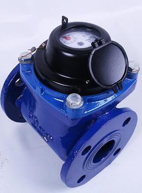 可拆干式水表防冻法兰街口冷水表大口径水表污水水表DN50机械水表