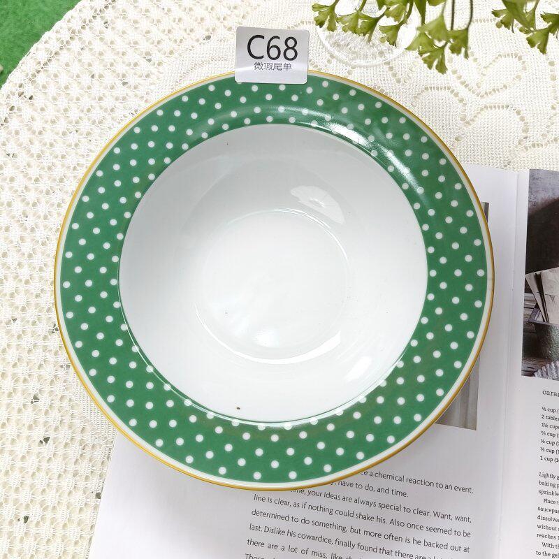 C68瑕疵外贸尾货盘子餐具陶瓷家用菜盘