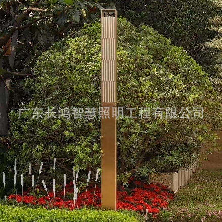 新中式景观灯，镀铜拉丝景观灯，手工拉丝景观灯，特色景观灯