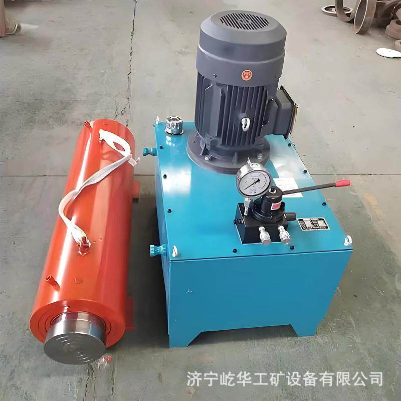 厂家供应 电动液压顶管机 大吨位双作用水泥管液压泵油缸千斤顶