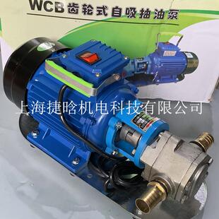 WCB-50齿轮式不锈钢抽油泵手提式齿轮泵自吸便携式输油泵