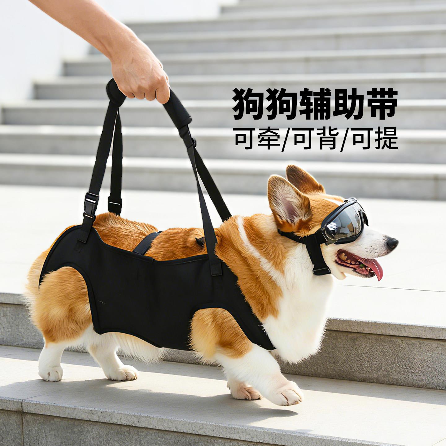宠物狗狗行走辅助带高龄犬短腿犬老年犬上下楼前手提康复行走神器