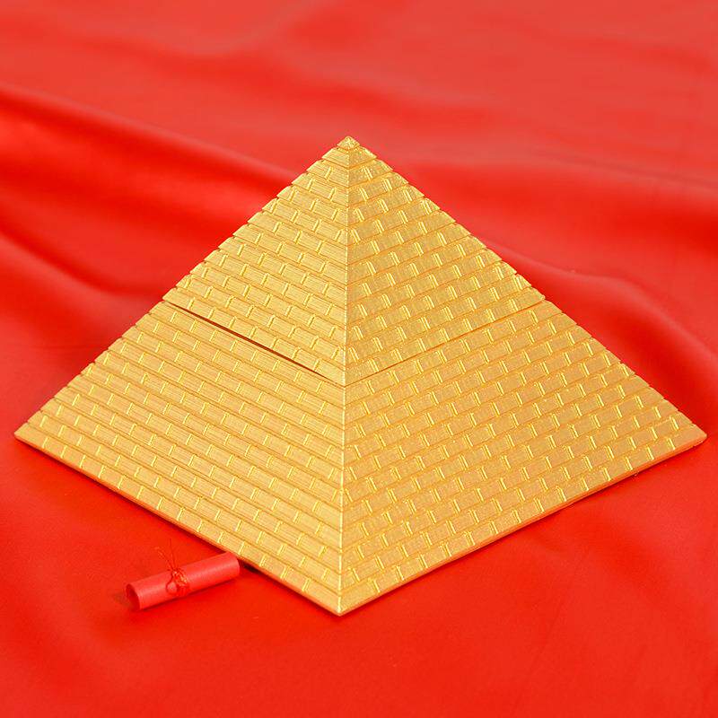新款直销古埃及大小能量金字塔考古模型摆件首饰盒装饰树脂工艺品