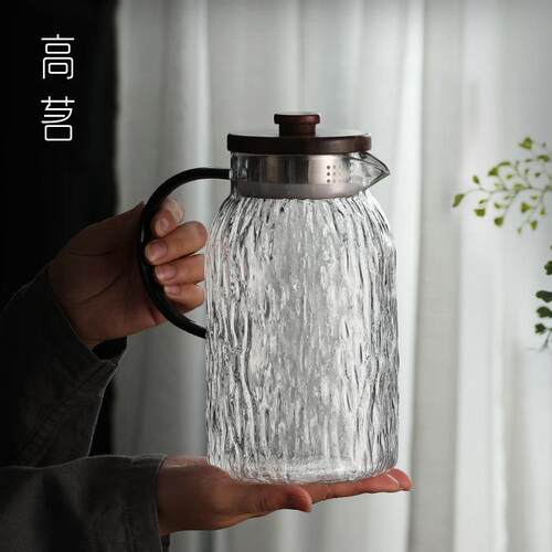防爆玻璃冷水壶耐高温柠檬冷水壶水杯套装耐热大容量茶壶水瓶家用