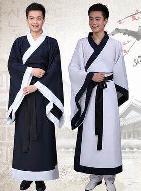 古代服装宋代文人世家服装古代江南才子汉代白色影视剧表演服装