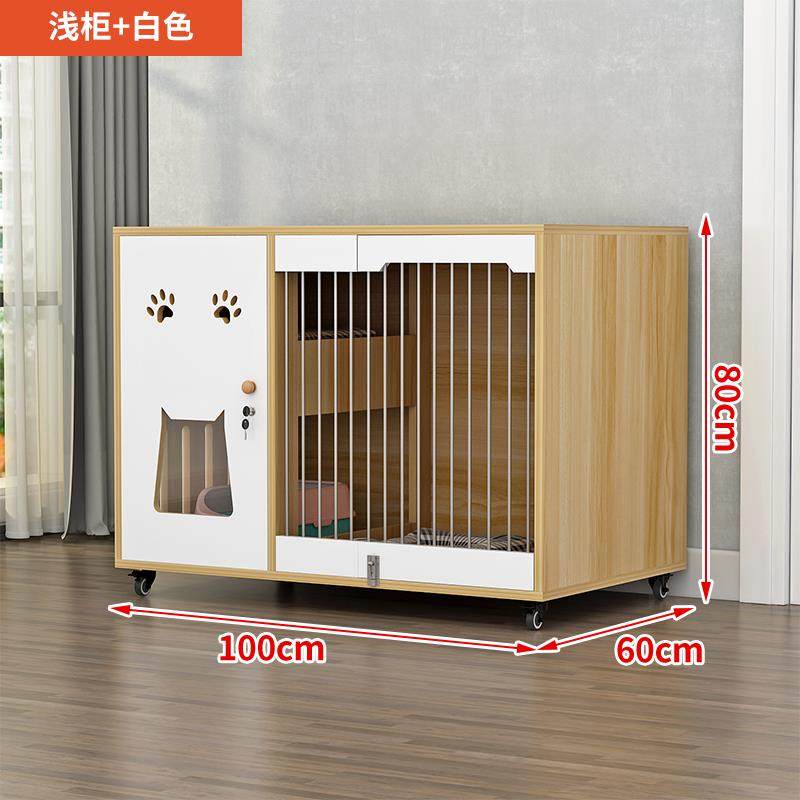 高档实木猫别猫墅子猫笼家用窝猫咪屋猫舍室内超大自由间空小型房