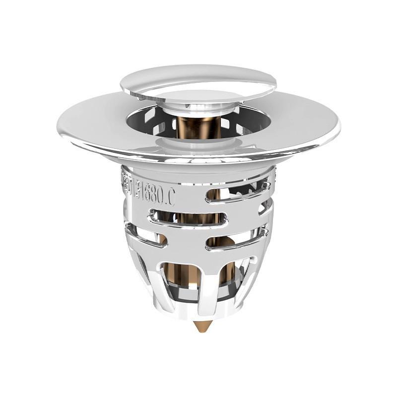 卫生间洗手盆按压弹跳弹跳地漏