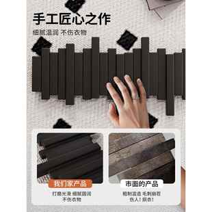 ?实木钢孔琴键挂衣架墙上壁室挂ODF置衣钩卧玄关入户门后物免打衣