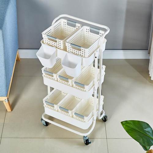 置物架推车塑料内筐挂桶贴纸收纳筐下单链接（不含推车）