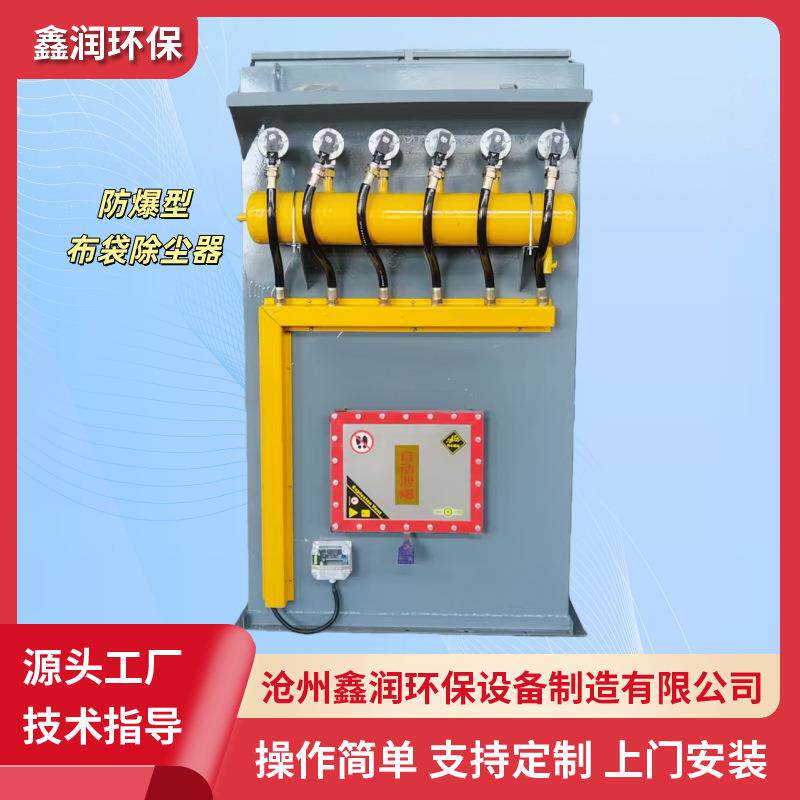 防爆型布袋除尘器防爆脉冲阀化工厂防爆脉冲布袋除尘器降尘