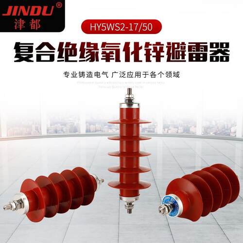 供应氧化锌避雷器HY5ws-17-50复合金属氧化锌避雷器HY5ws系列