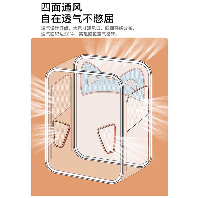 新款直销双肩猫包外出便携带猫背包帆布宠物外出包大容量猫咪书包