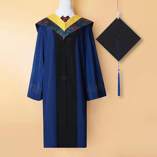 大学生透气不闷学士服硕士服毕业礼服文科理工科硕士学位服加大码