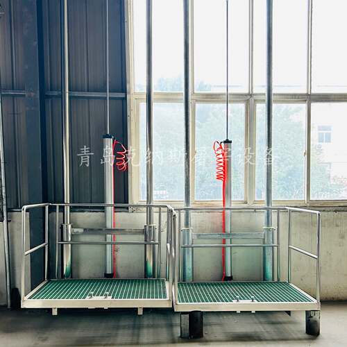 单柱式屠宰升降台：灵活调位、承重可靠，优化屠宰加工流程