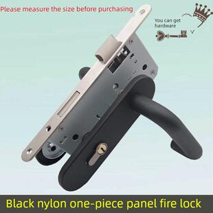 304不锈钢消防门锁连接把手7255 7260黑色尼龙把手医院办公锁