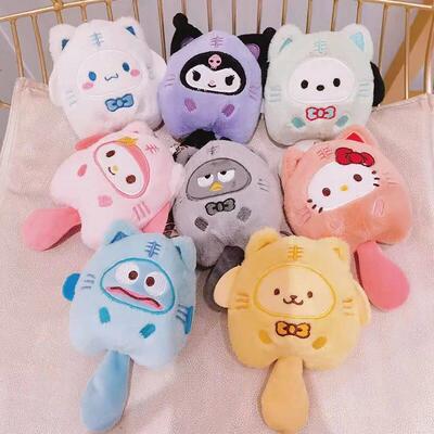 Sanrio Plush Doll Keychain Melody Cinnamoroll Pochacco Cute